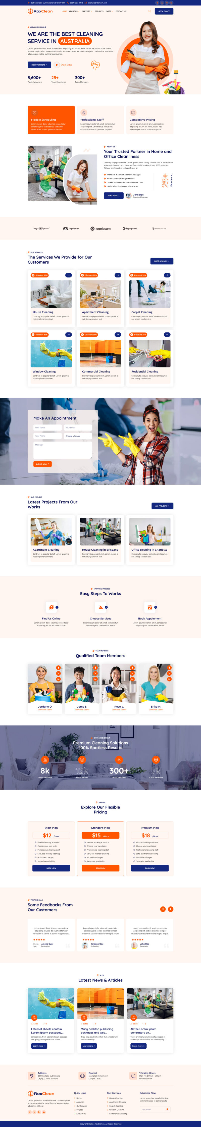 Home — RoxClean - Cleaning Services Elementor Template