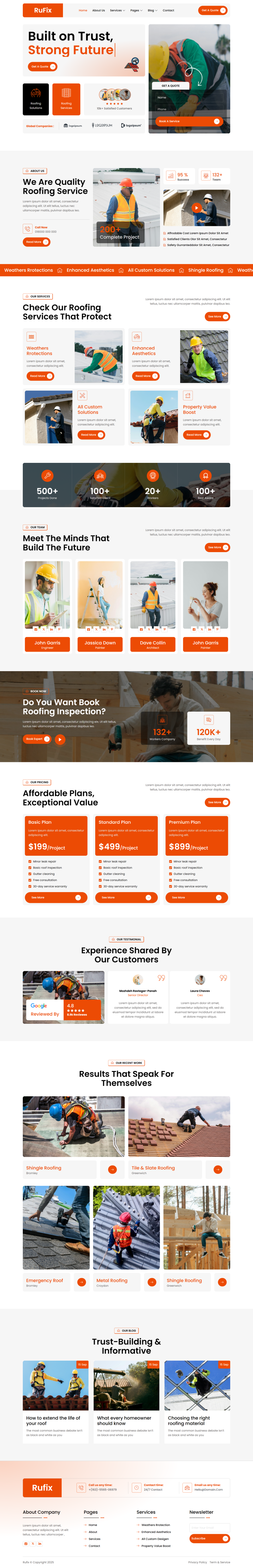 Home — Rufix - Roofing Services Elementor Template