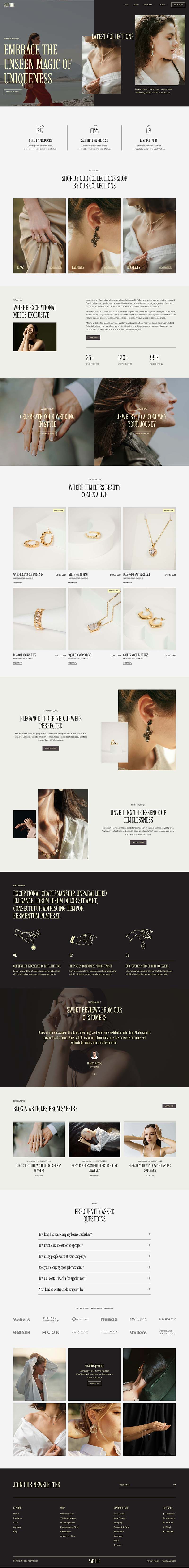 Home — Saffire - Luxury Jewelry Elementor Template