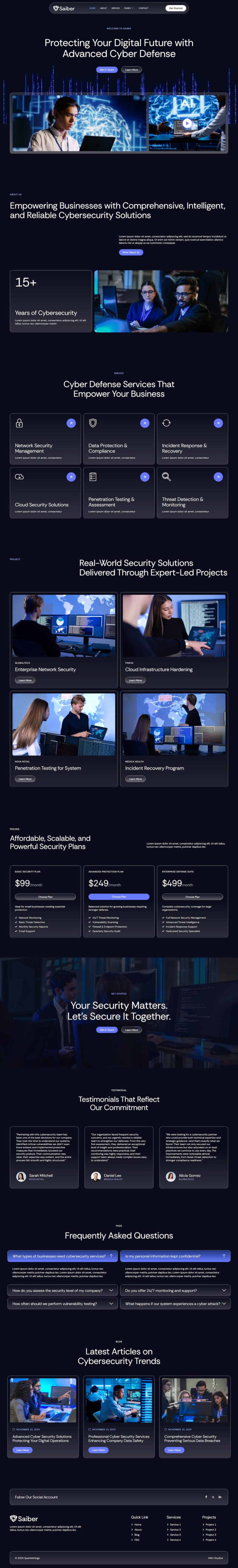 Home — Saiber - Cyber Security Service Elementor Template