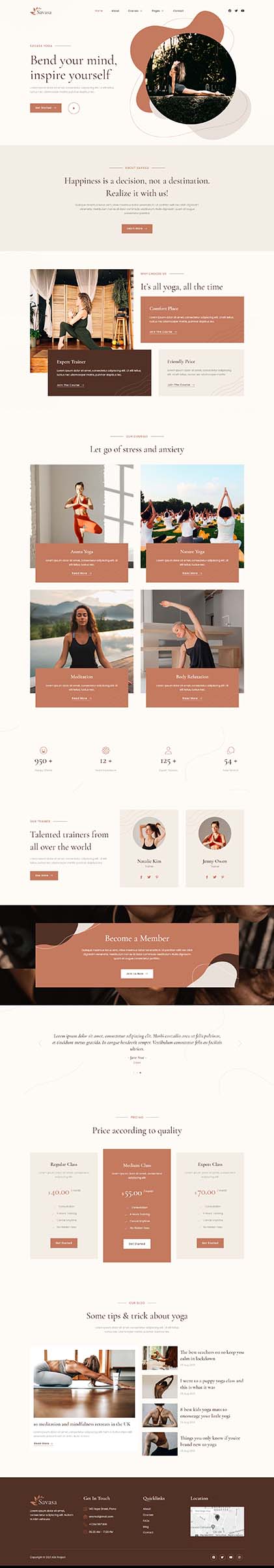 Home — Savasa - Yoga & Meditation Elementor Template