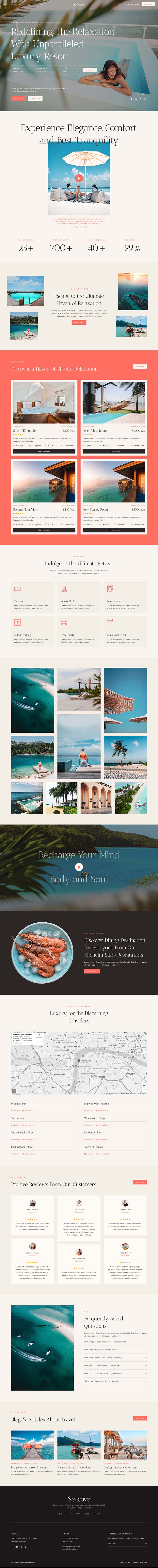 Home — Seacove - Hotel and Resort Booking Elementor Template