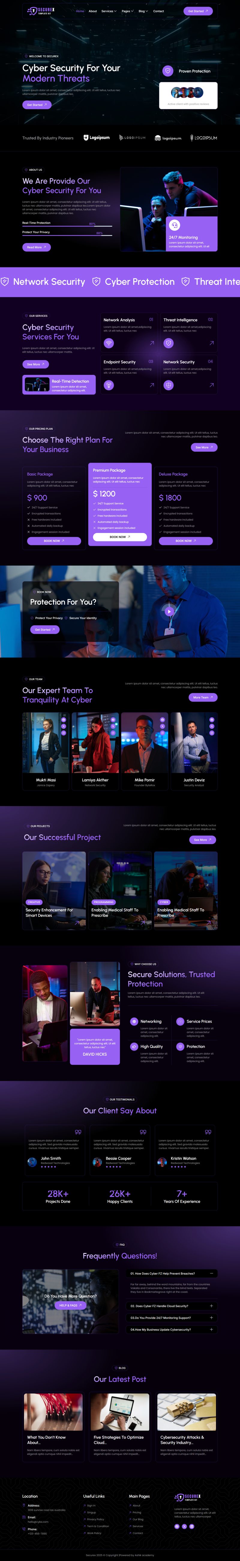 Home — Securex - Cyber Security Services Elementor Template