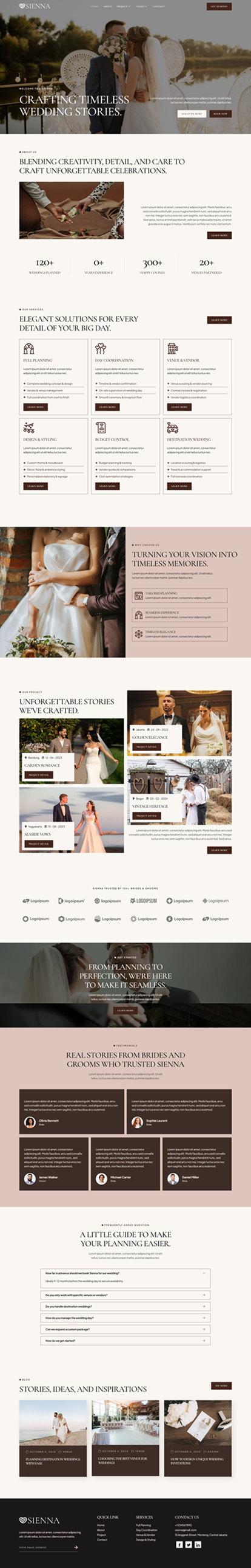 Home — Sienna - Wedding Planner Elementor Template