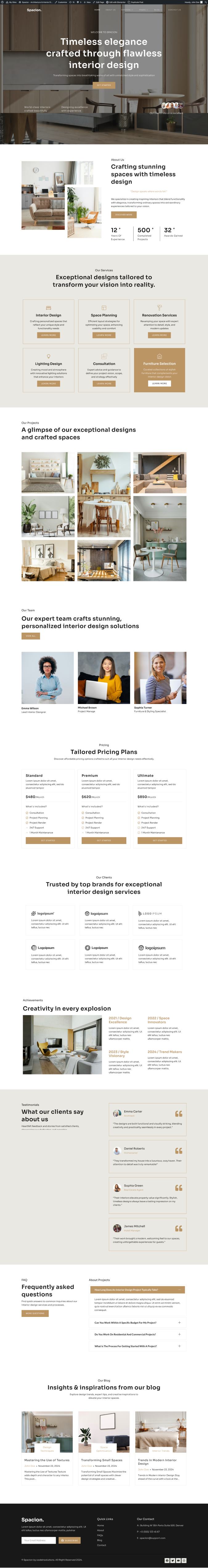 Home — Spacion - Architecture & Interior Elementor Template