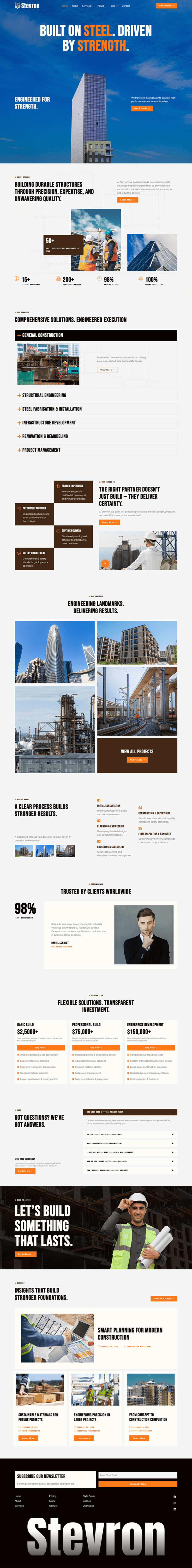 Home — Stevron - Construction Elementor Template