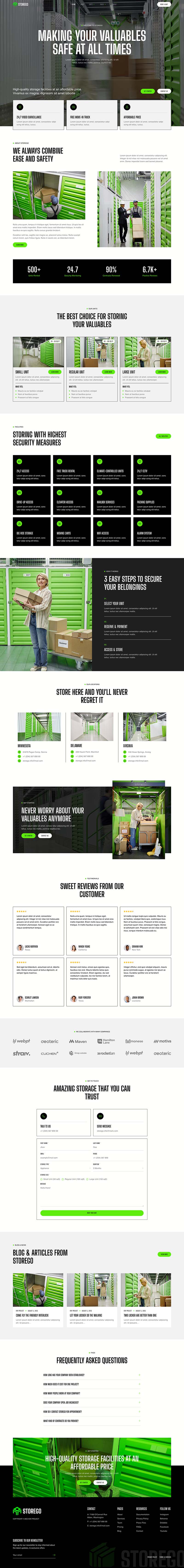 Home — Storego - Storage Services Company Elementor Template