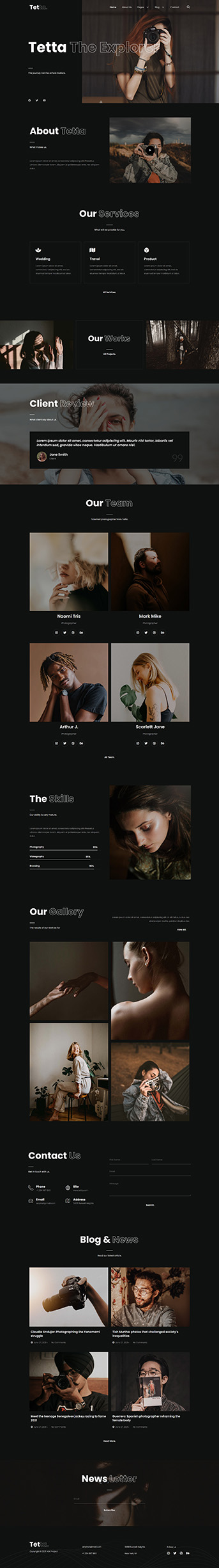 Home — Tetta - Photography & Portfolio Elementor Template