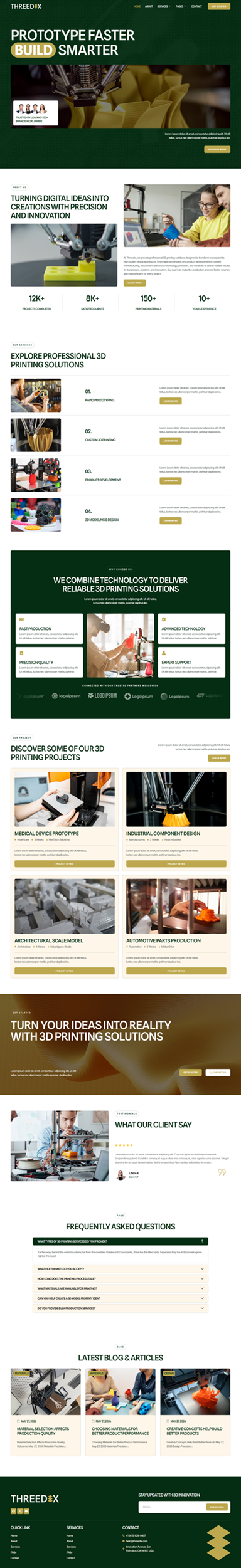Home — Threedix - 3D Printing Services Elementor Template