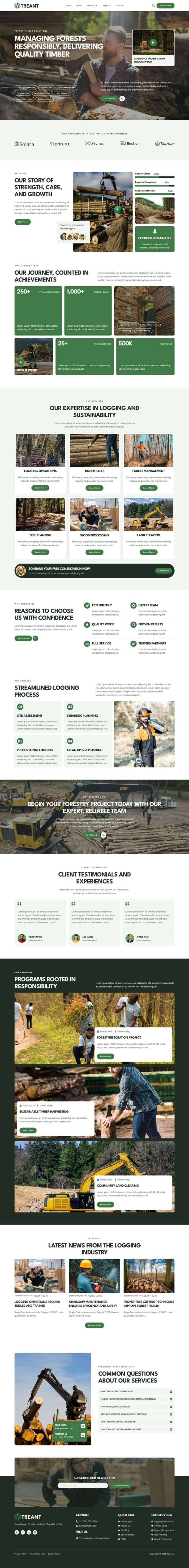 Home — Treant - Forestry & Logging Elementor Template
