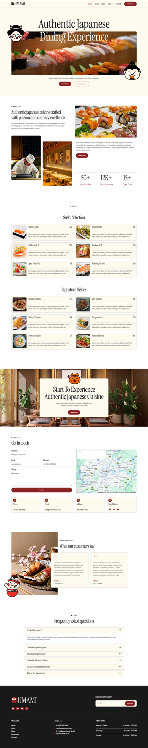 Home — Umami - Japanese Restaurant & Sushi Bar Elementor Template
