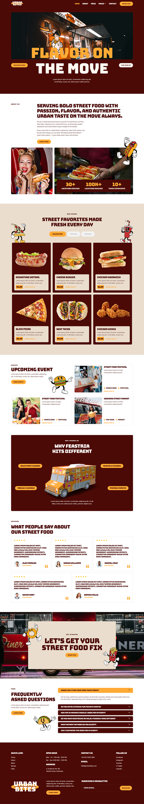 Home — UrbanBites - Food Truck & Street Food Elementor Template