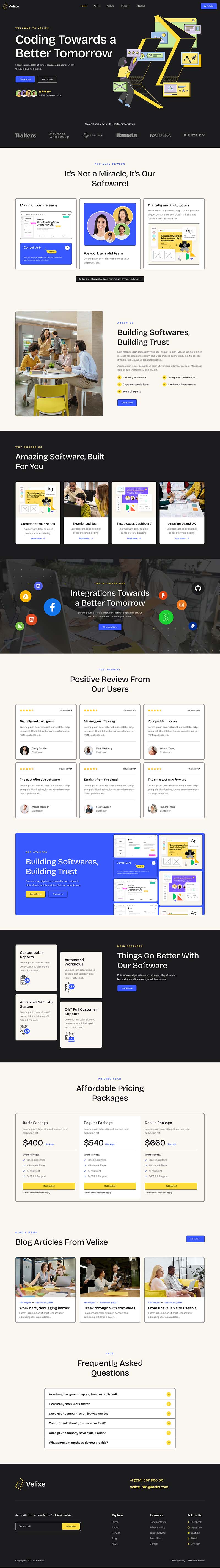 Home — Velixe - Software & Apps Showcase Elementor Template