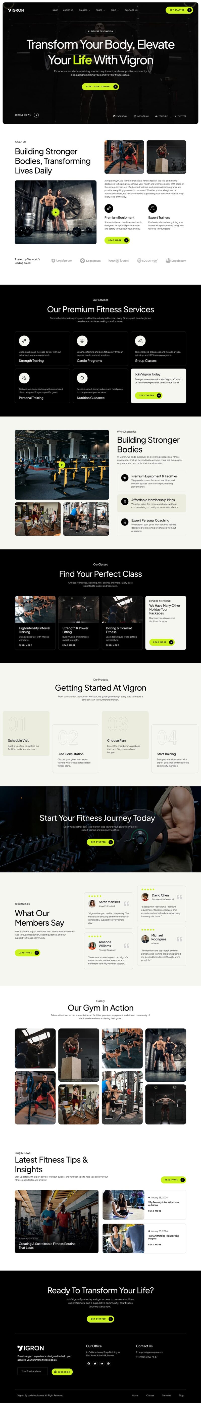Home — Vigron - Fitness Gym Elementor Template