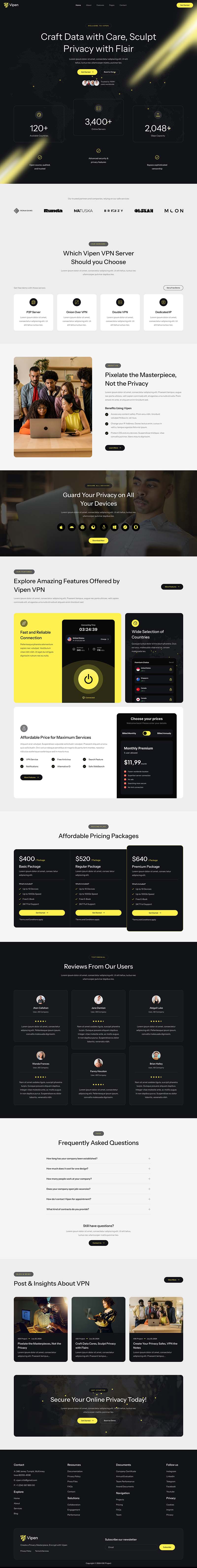 Home — Vipen - VPN Services & Proxy Elementor Template