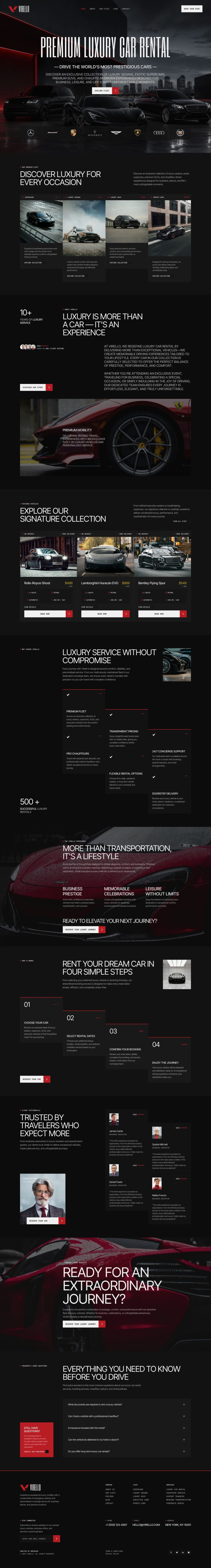Home — Virello – Luxury Car Rental & Chauffeur Service Elementor Template