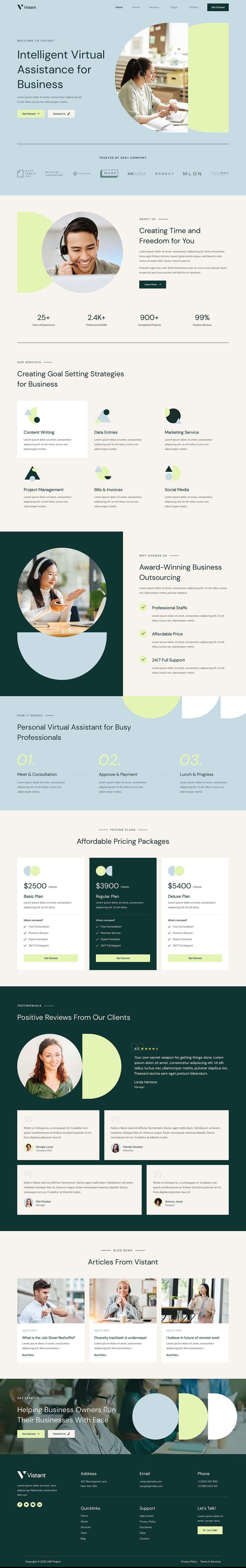Home — Vistant - Virtual Assistant Service Elementor Template