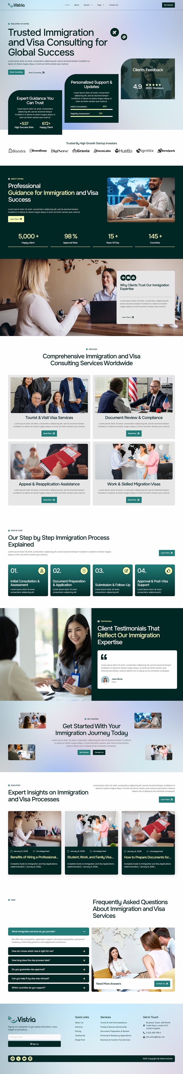 Home — Vistria - Immigration & Visa Consultant Elementor Template