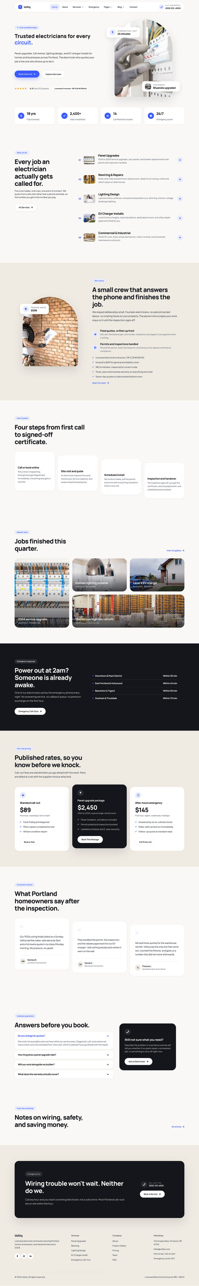 Home — Voltiq - Electrician & Electrical Services Elementor Template