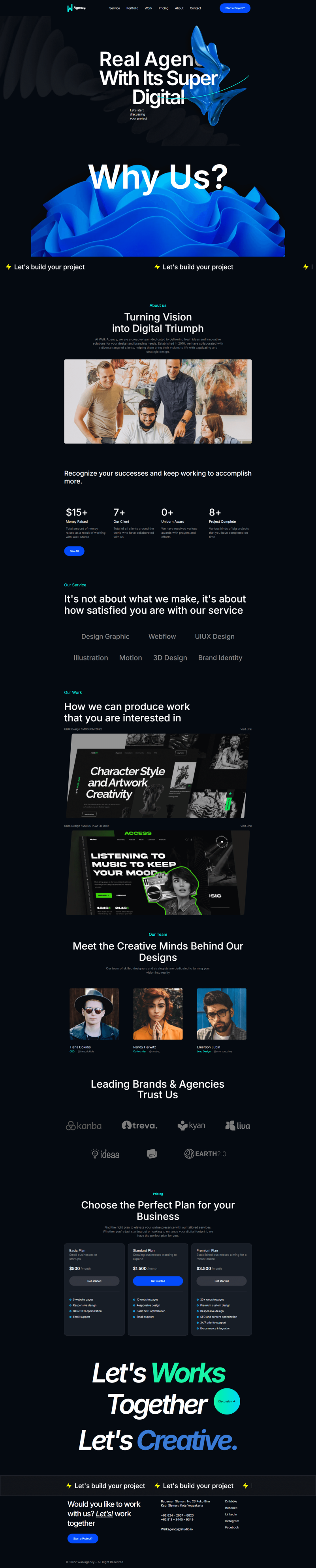 Home — WAgency - Creative Digital Agency Elementor Template