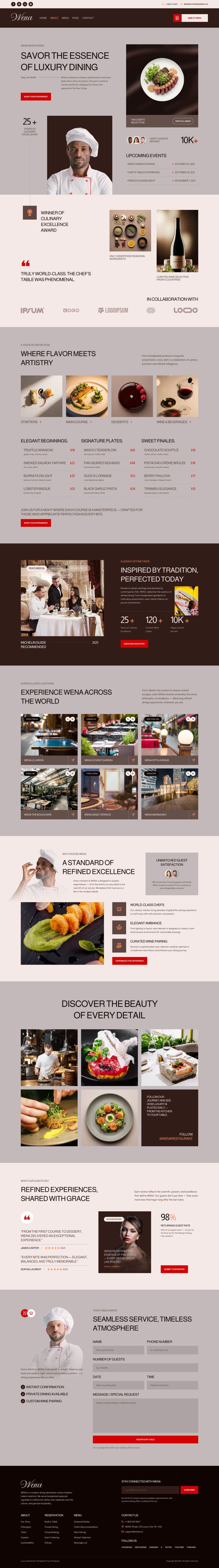 Home — Wena - Luxury Restaurant Elementor Template