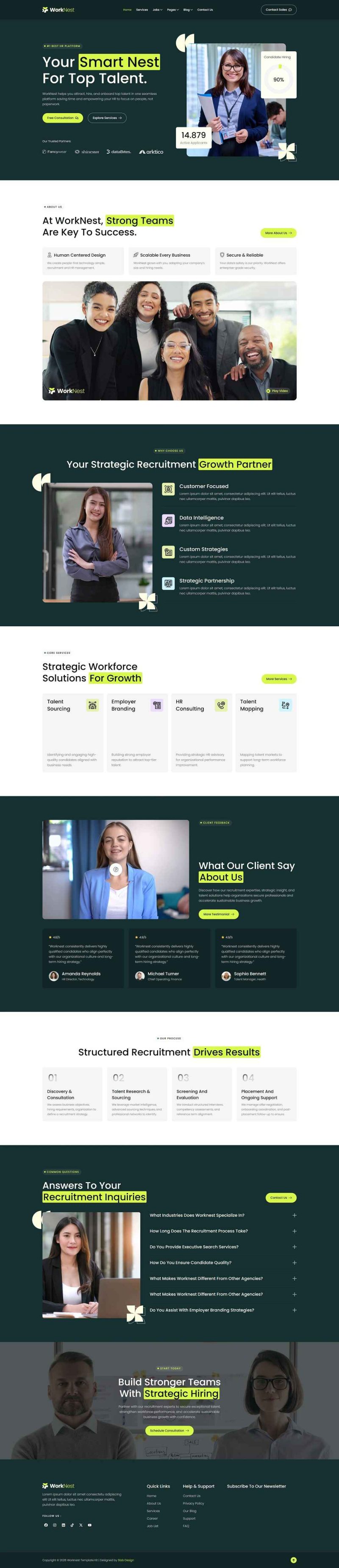 Home — Worknest - Human Resources & Recruitment Agency Elementor Template