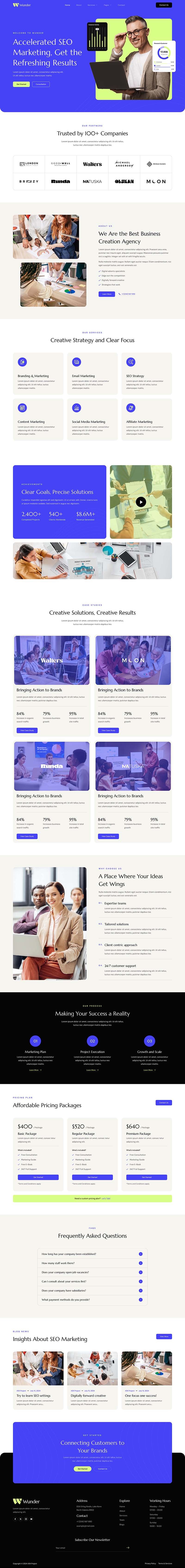 Home — Wunder - SEO & Digital Marketing Elementor Template